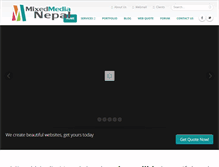 Tablet Screenshot of mixedmedianepal.com